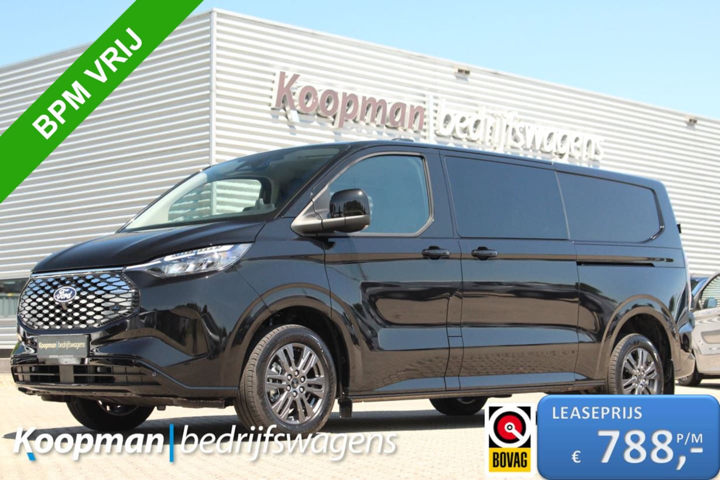 Ford Transit Custom - E-Transit 320 L2H1 Limited DC | 71 kWh | 160kW/218pk | Trekgewicht 2300kg | Camera | Carpl - AutoWereld.nl