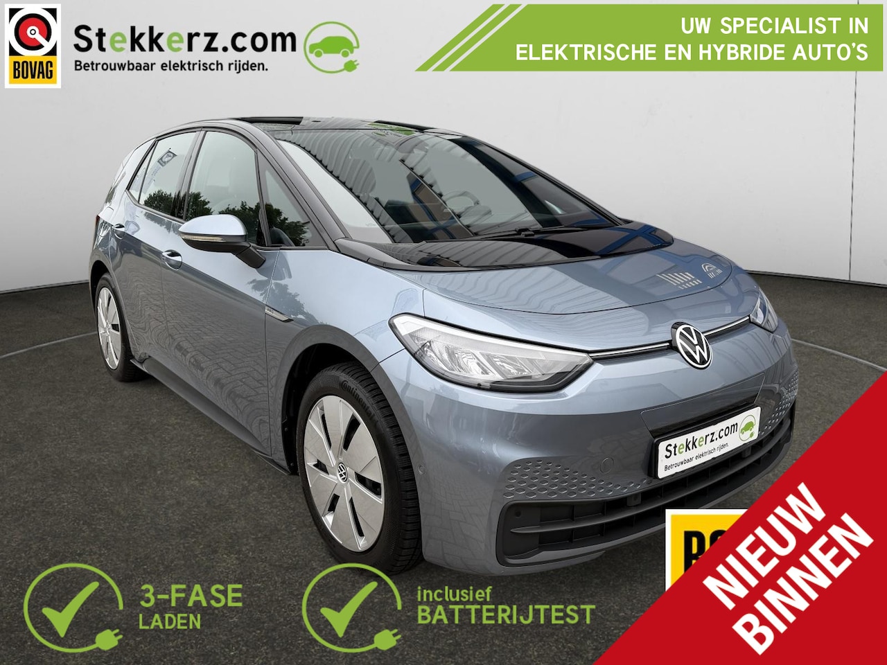 Volkswagen ID.3 - Pro 58 kWh Camera, Warmtepomp, Ambiente verl., All-in prijs incl. 12 maanden Garantie. - AutoWereld.nl