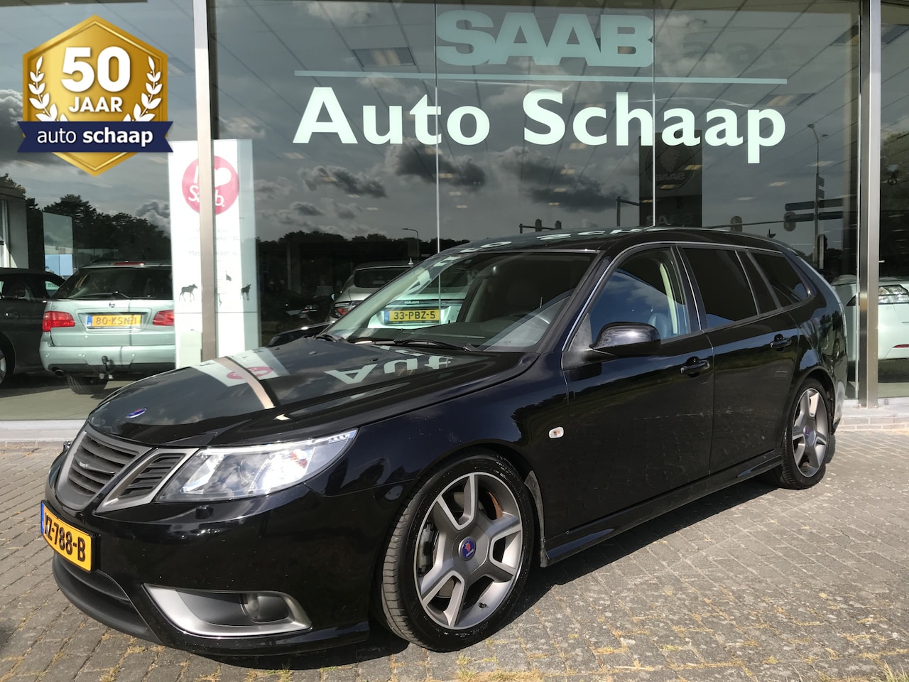 Saab 9-3 - Estate 2.8 T V6 Turbo X Automaat | Rijklaar incl garantie | Premium leer Bose Darktint Xen - AutoWereld.nl