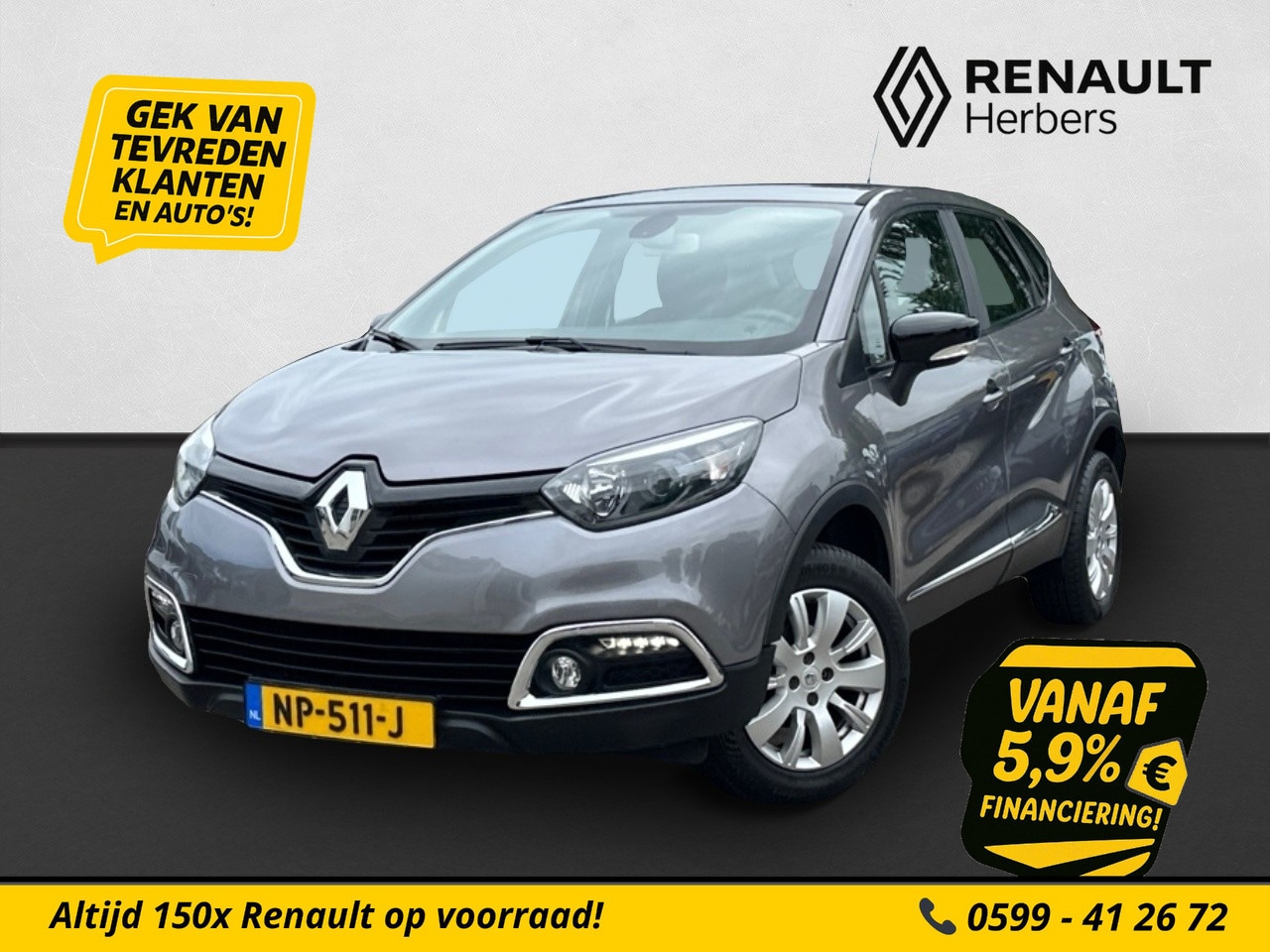 Renault Captur - 0.9 TCe Expression TREKHAAK / CRUISE / NAVI - AutoWereld.nl