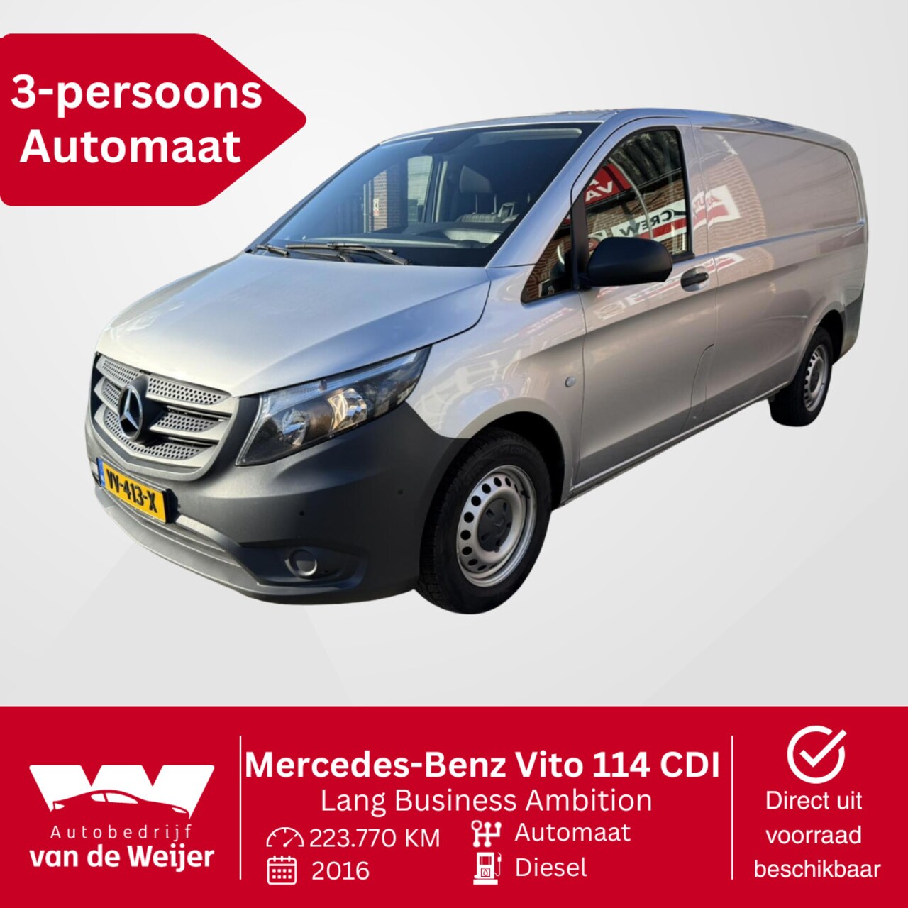 Mercedes-Benz Vito - 114 CDI Lang Business Ambition 114 CDI Lang Business Ambition - AutoWereld.nl