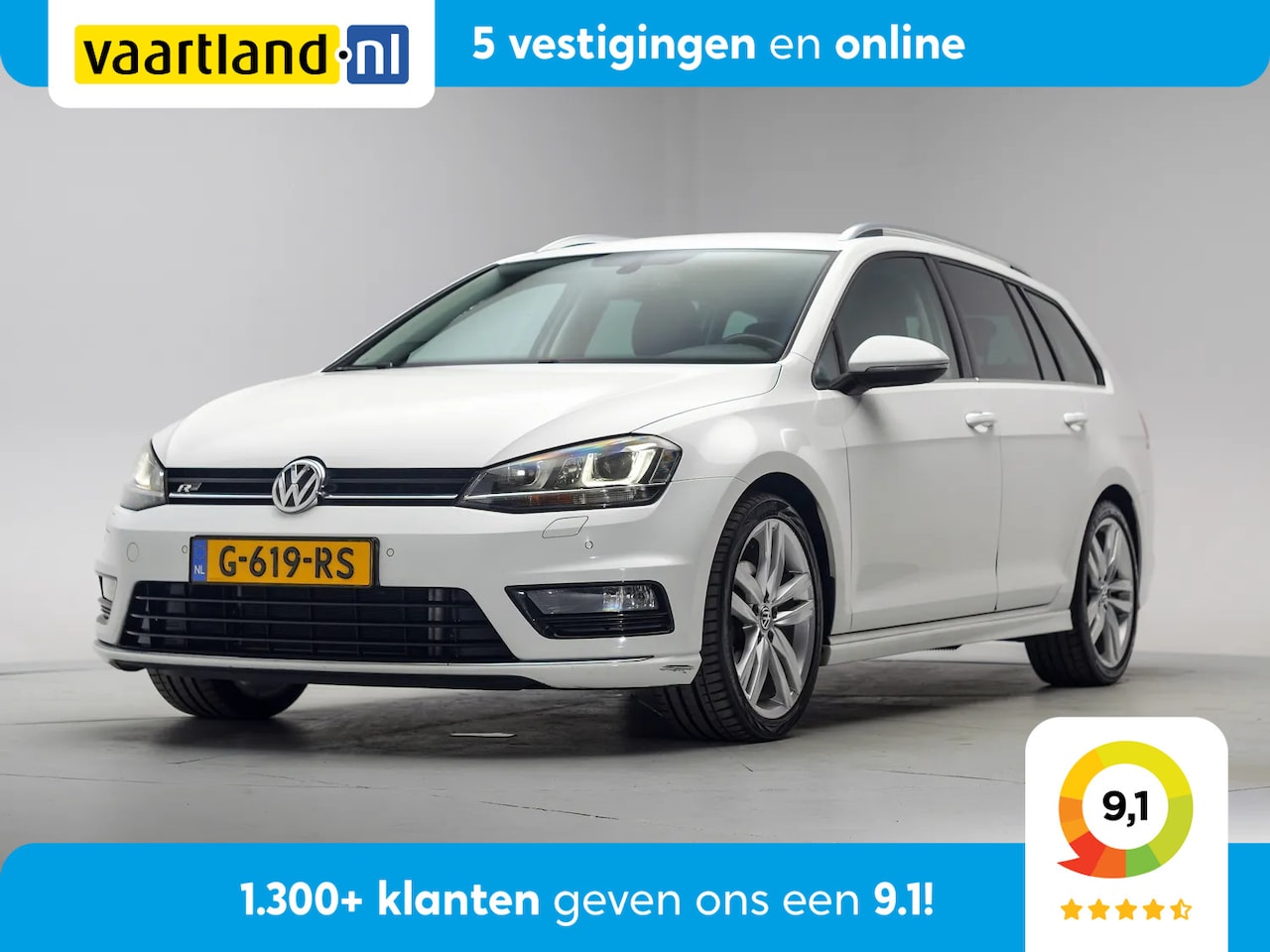 Volkswagen Golf Variant - Station 1.4 TSI 150pk R-Line Aut. [ Half Leer Xenon Stoelverwarming ] - AutoWereld.nl