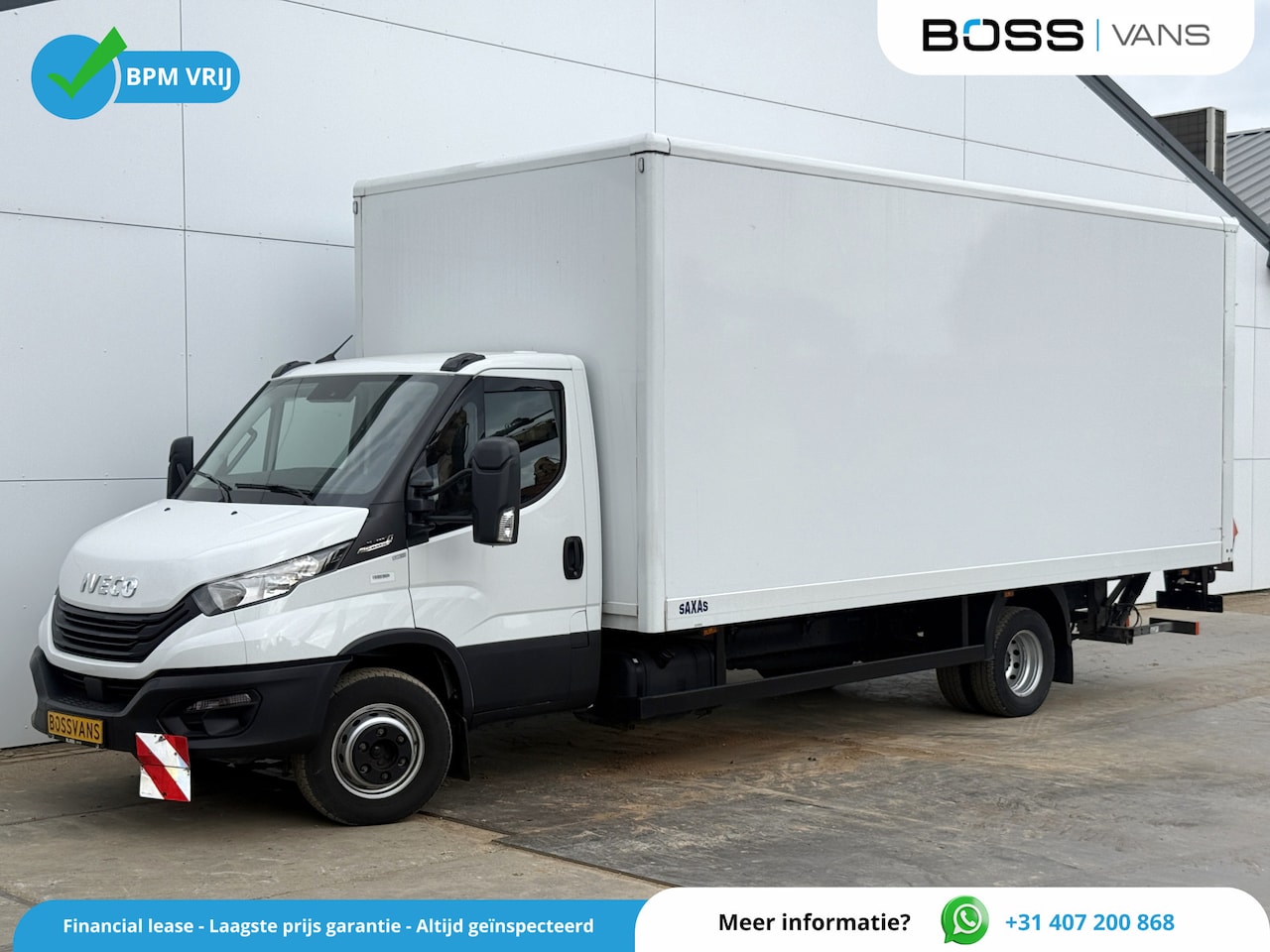 Iveco Daily - 3.0 72C18 Automaat Luchtvering Dubbellucht 1000kg Laadklep Bakwagen Meubelbak Koffer - AutoWereld.nl