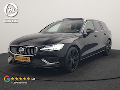 Volvo V60 - T6 AWD Plus Bright LONG RANGE PHEV 350pk Dealer O.H. | Trekhaak Af Fabriek | Panodak | Ada