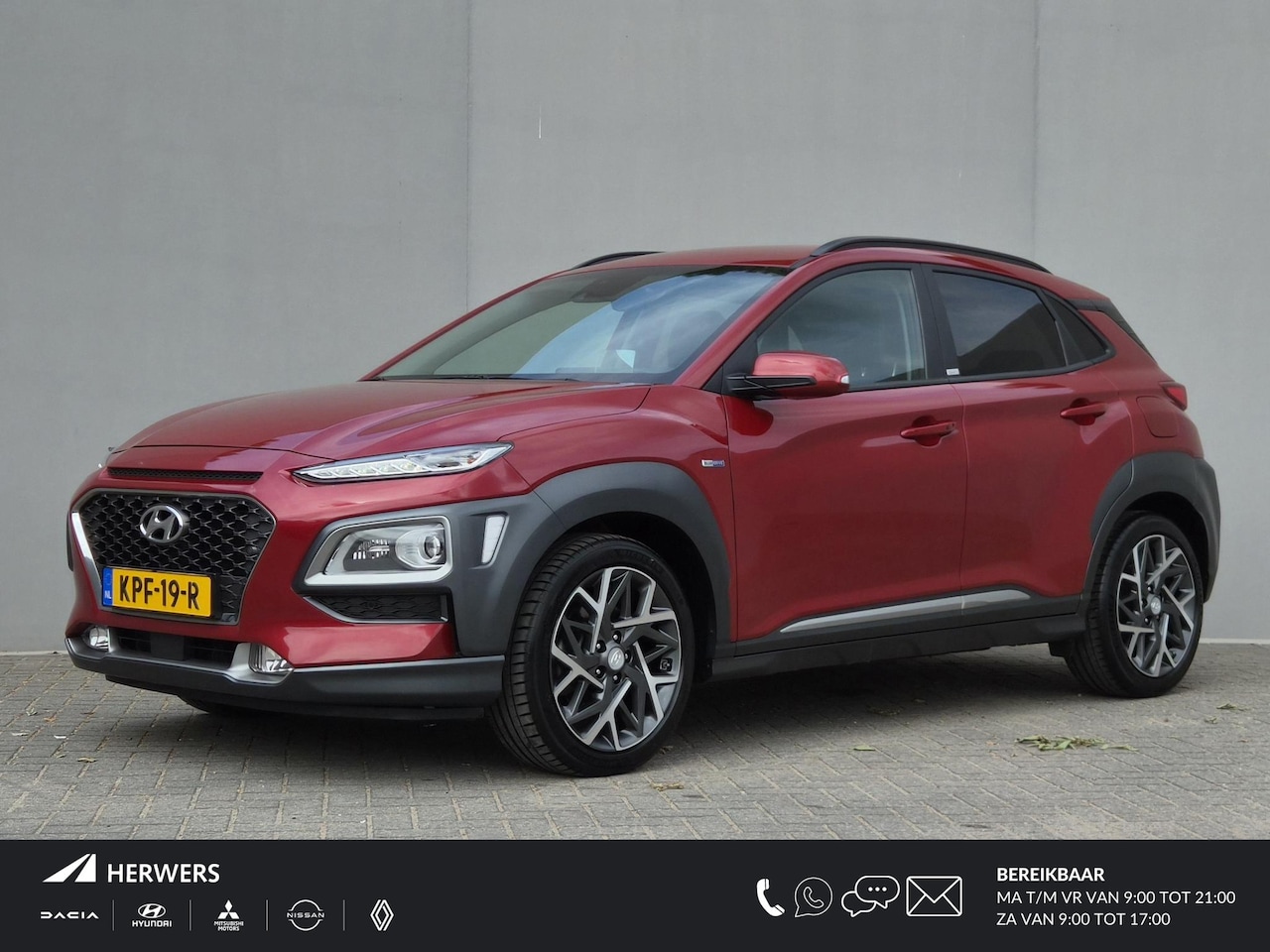 Hyundai Kona - 1.6 GDI HEV Premium / Dealer onderhouden / Head Up Display  / Adaptief cruise control / Ac - AutoWereld.nl