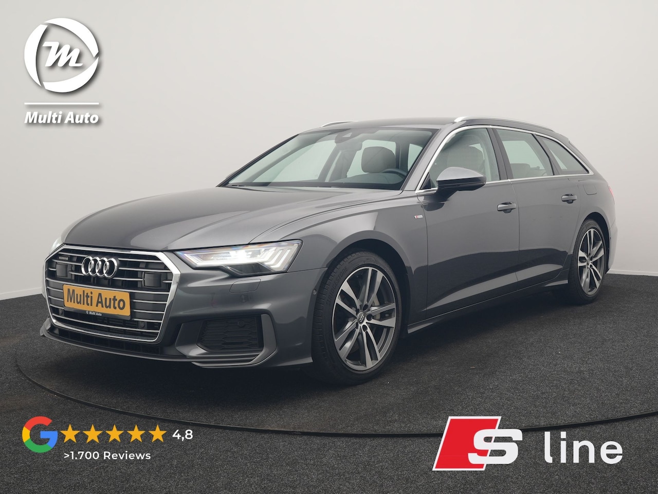 Audi A6 Avant - 50 TFSI e quattro S Line 300pk PHEV Dealer O.H | Trekhaak af Fabriek | Adaptive Cruise | M - AutoWereld.nl