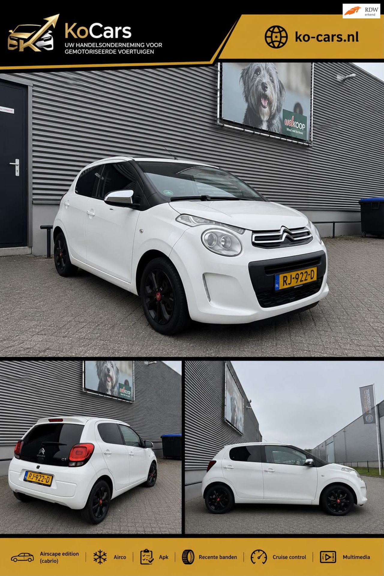 Citroën C1 - / Apk / Airco / Cruise / Navi / Cabrio - AutoWereld.nl
