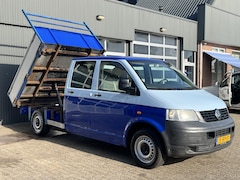 Volkswagen Transporter - 1.9 TDI 340 DC Euro 3 Pick up Kipper Dubbele cabine Open laadbak Trekhaak 2200kg Trekgewic