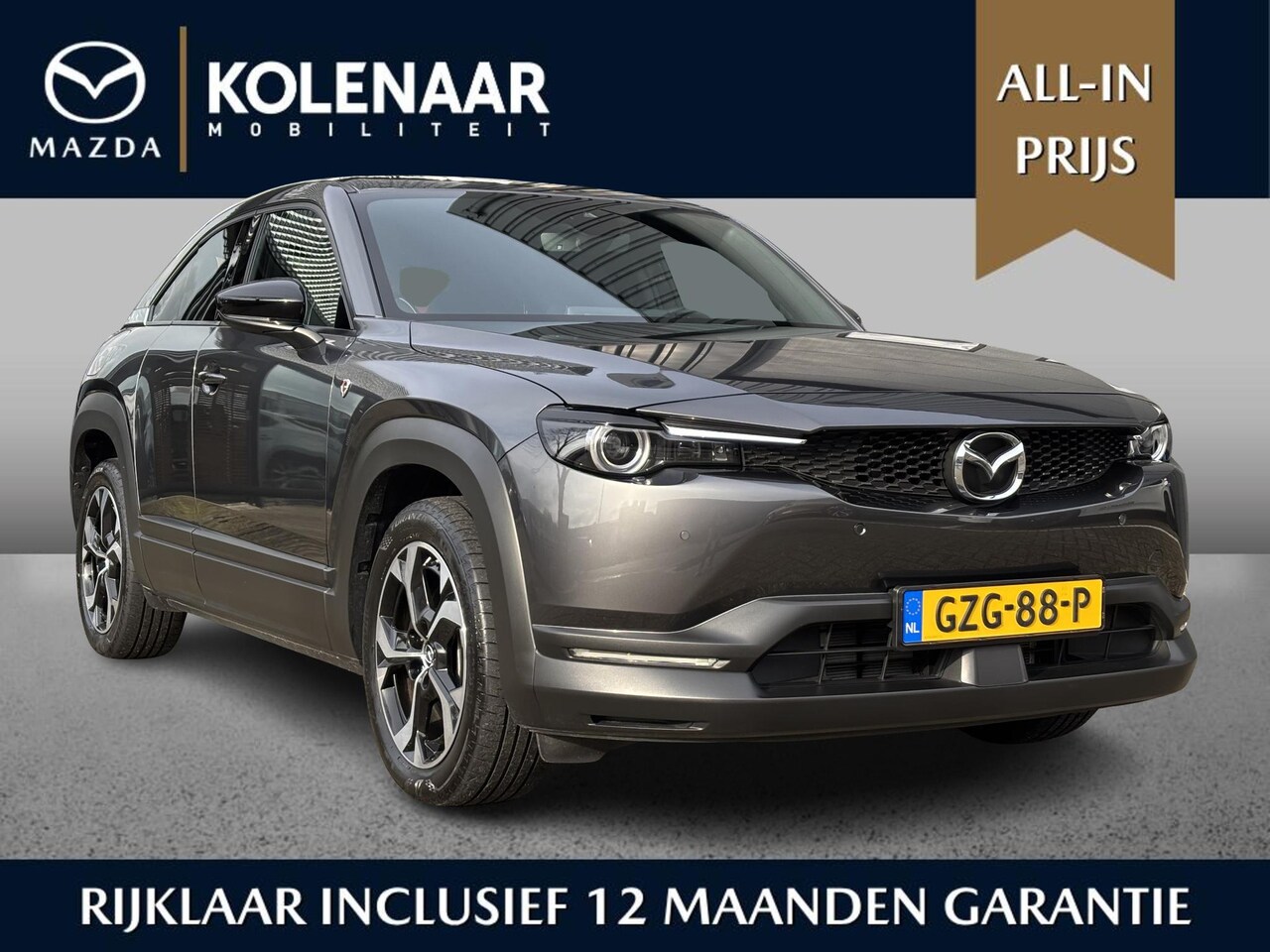Mazda MX-30 - e-SkyActiv R-EV 170 Makoto /Elektrisch rijden!/PHEV/Keyless/ECC/CarPlay/Urban/ - AutoWereld.nl