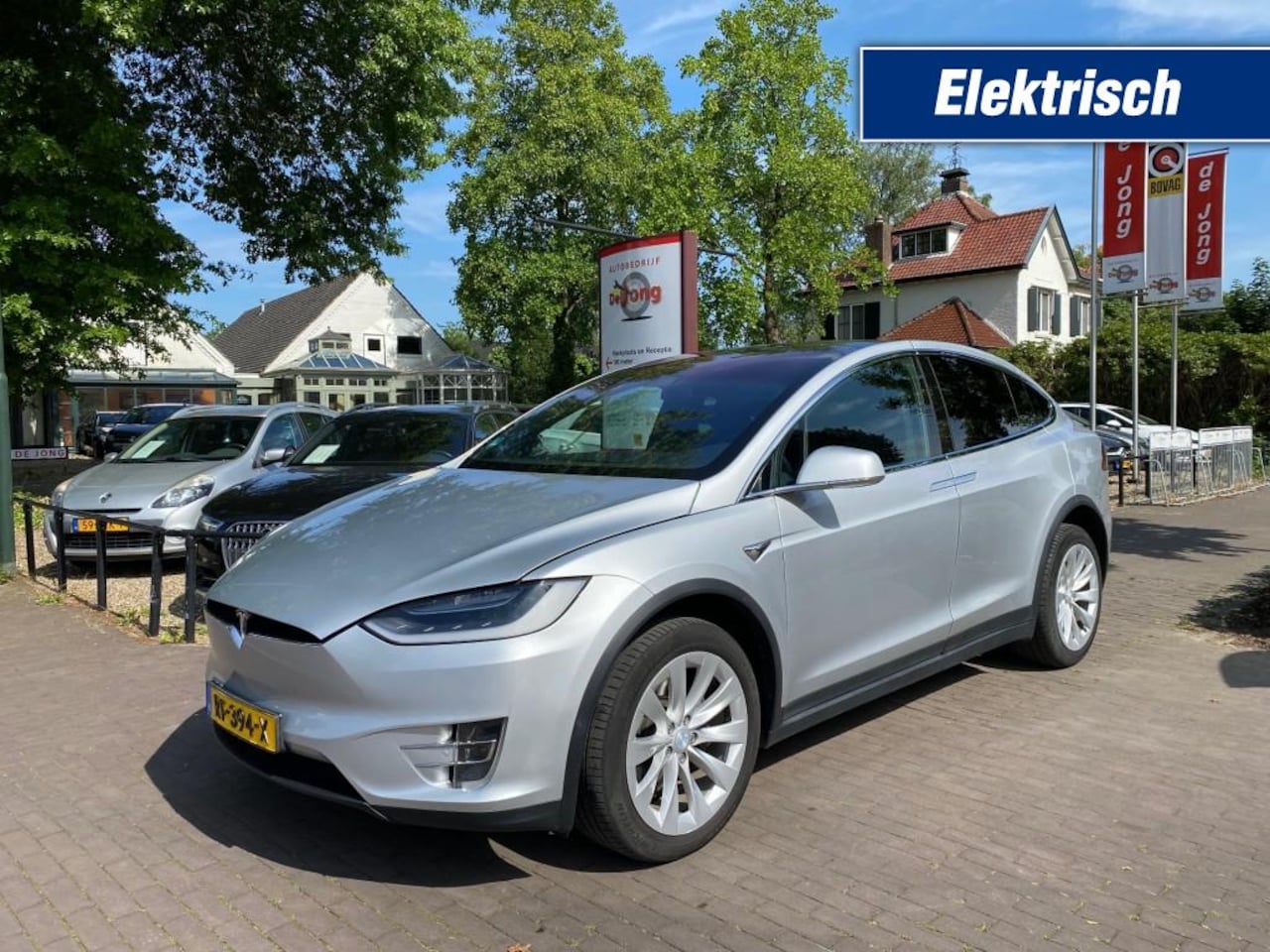 Tesla Model X - 90D BASE / TREKHAAK / CAMERA / NAVI / ECC / LUCHTVERING / PDC - AutoWereld.nl