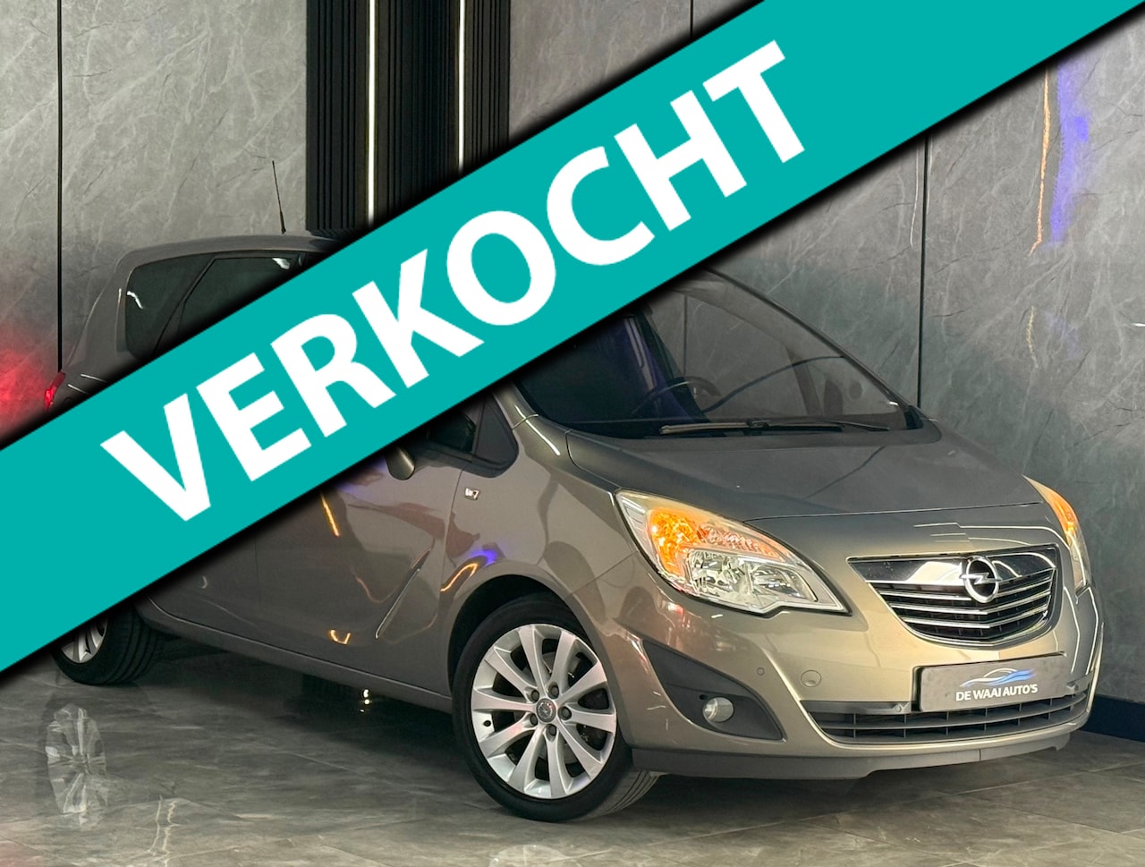 Opel Meriva - 1.4 Turbo Cosmo |Parrot|Airco|Cruise|Stuurbed|Trekhaak|Lmv - AutoWereld.nl