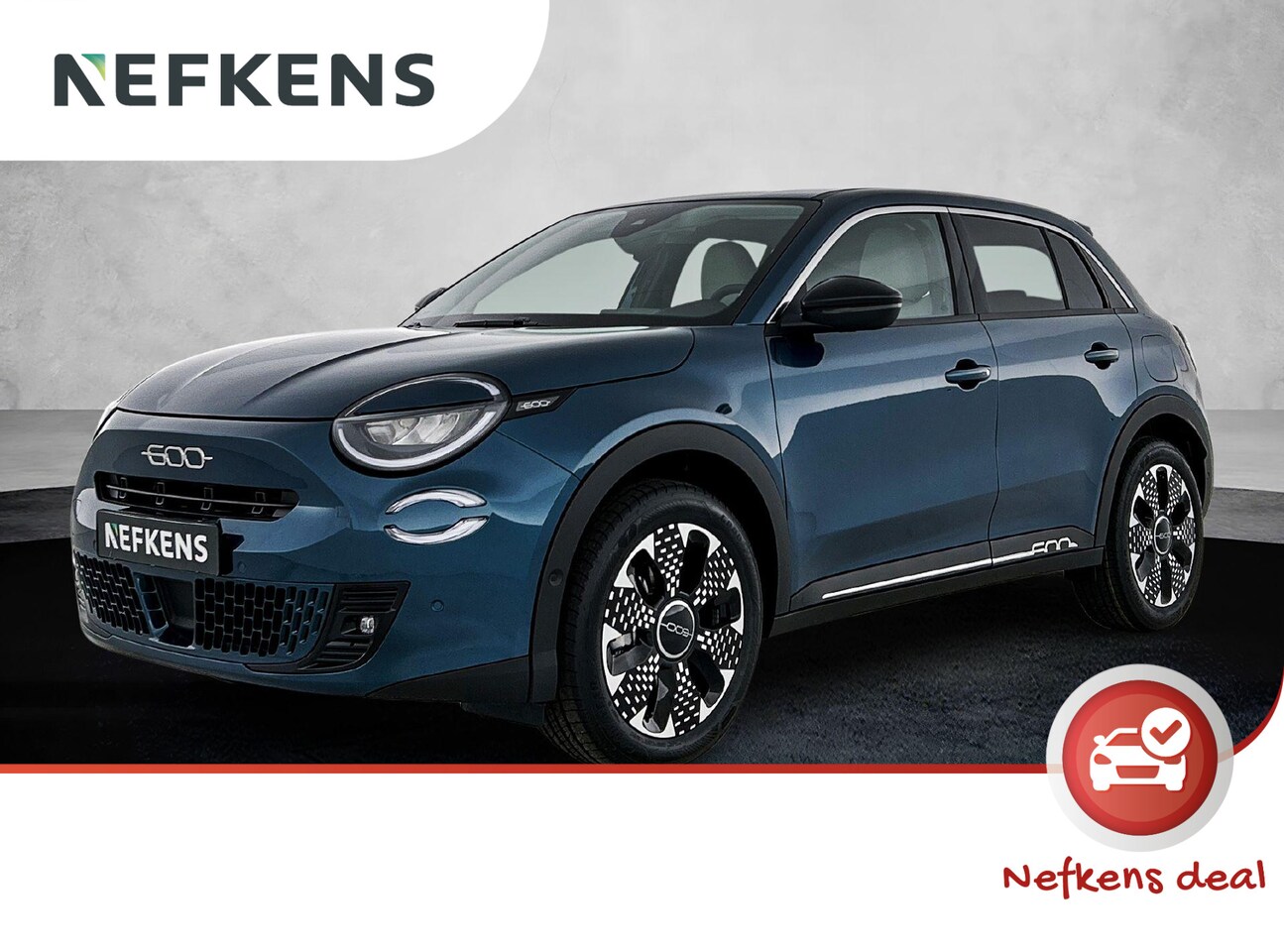 Fiat 600 - SUV La Prima Hybrid 145 pk Automaat | Navigatie | Achteruitrijcamera | Voorstoelen Verwarm - AutoWereld.nl