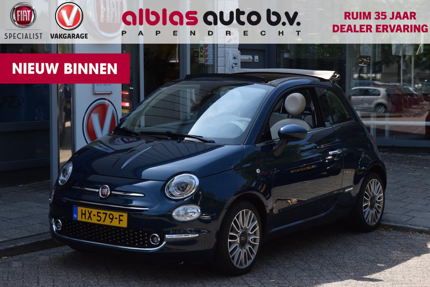 Fiat 500 C - 80pk Lounge|16"|PDC|Nav|Clima|TFT|dealero.h. - AutoWereld.nl