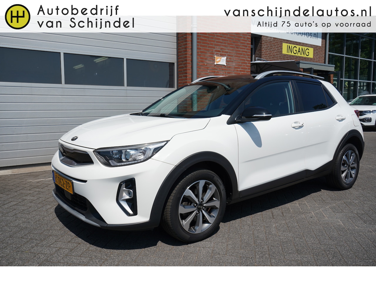 Kia Stonic - 1.0 T-GDi MHEV DYNAMICPLUSLINE TWO TONE ORIGINEEL NL DEALER ONDERHOUDEN CAMERA ANDROID/APP - AutoWereld.nl