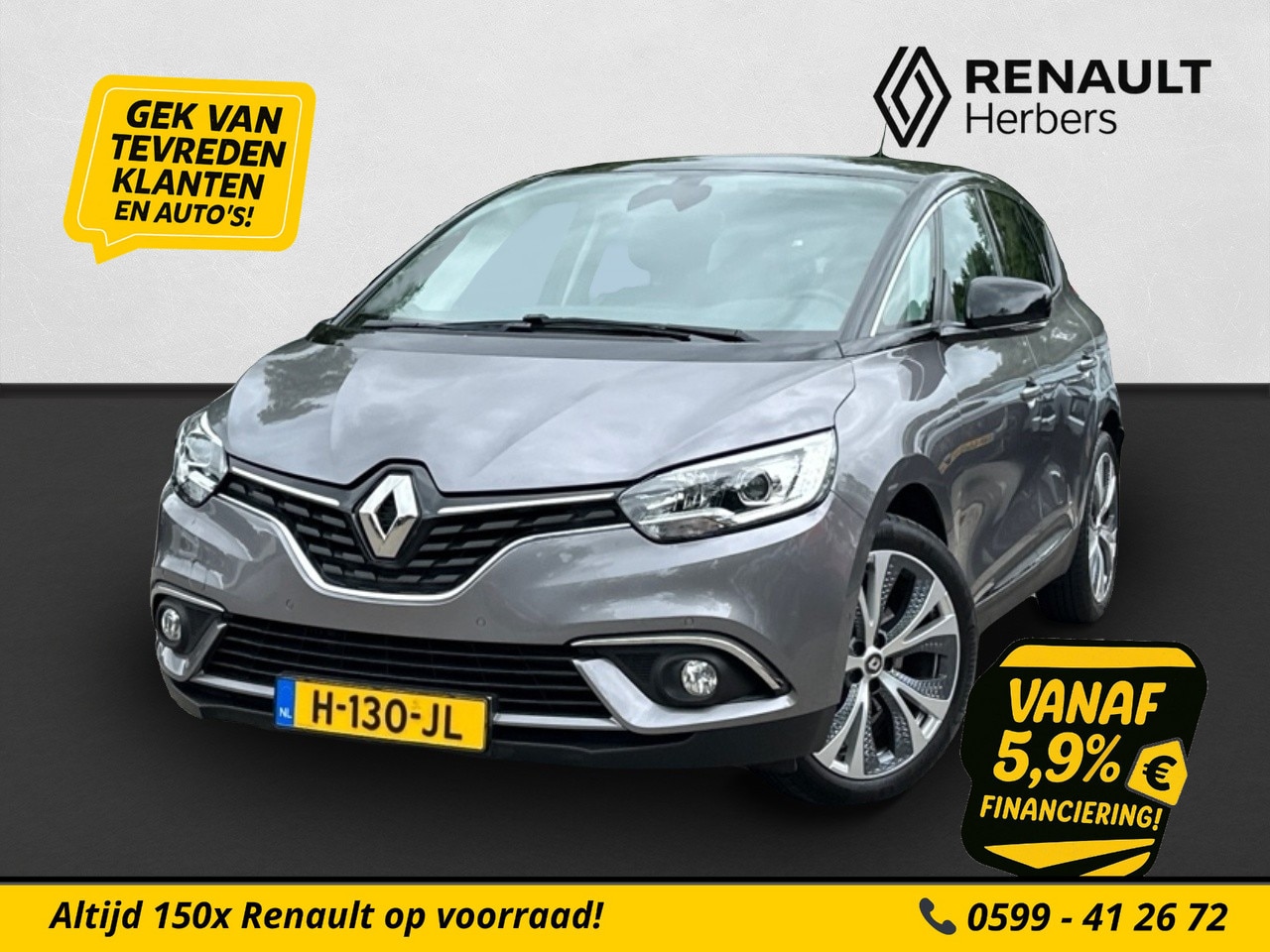 Renault Scénic - 1.3 TCe Intens CAMERA / TREKHAAK / PDC / NAVI - AutoWereld.nl