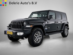 Jeep Wrangler Unlimited - 4xe Hybride 380 Sahara / Trekhaak / Leder / Stuur-Stoelverwarming / Pdc.+Camera / Comf.& C