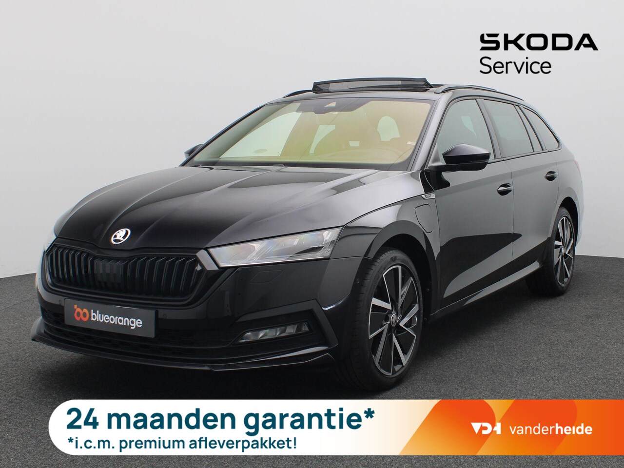 Skoda Octavia Combi - 1.4 TSI iV PHEV Sportline Business 204PK DSG Panorama dak, Trekhaak, Head-up display, Side - AutoWereld.nl