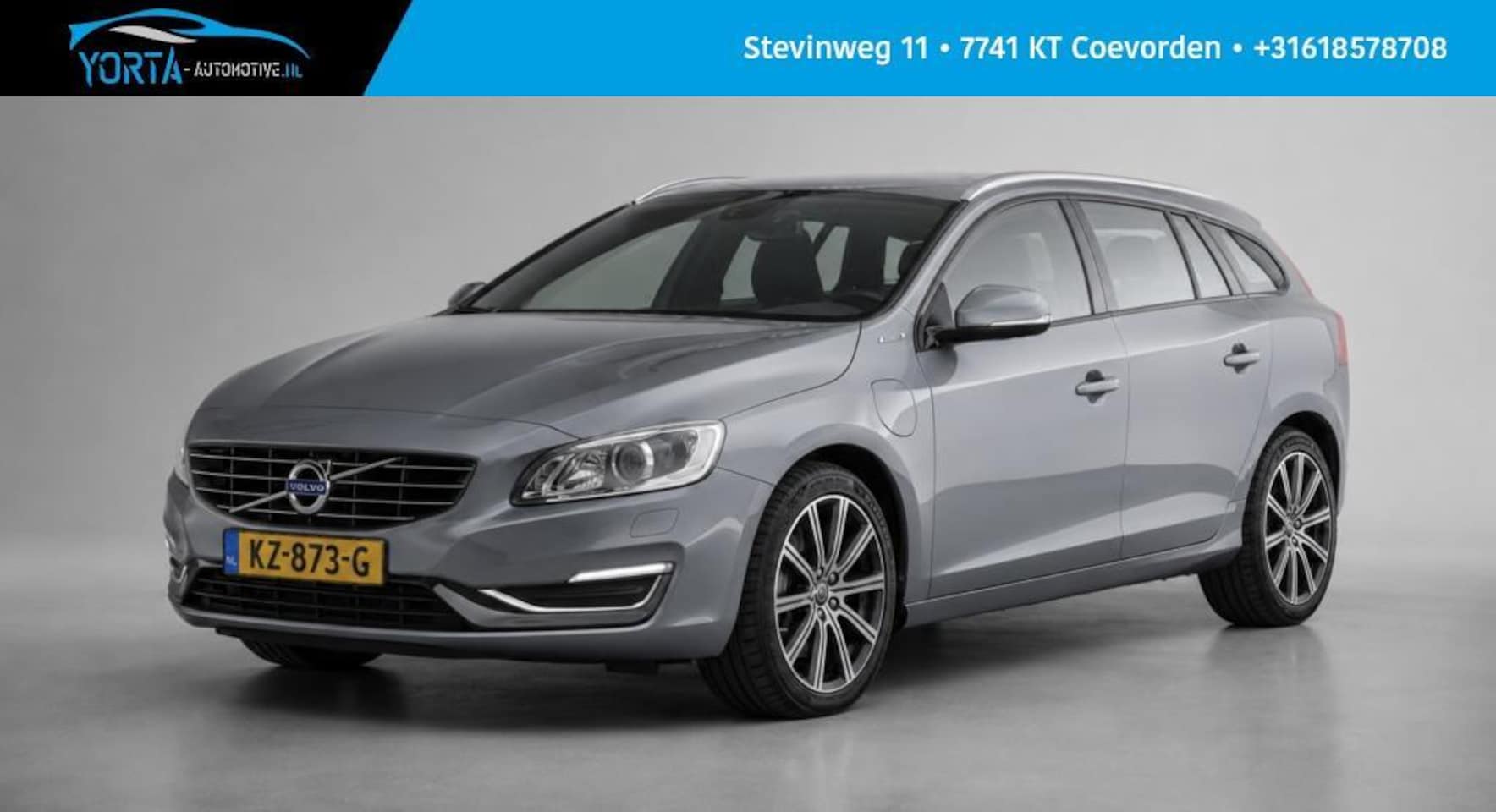 Volvo V60 - 2.4 D5 Twin Engine NL AUTO*TR. HAAK*MEMORY*LEDER - AutoWereld.nl