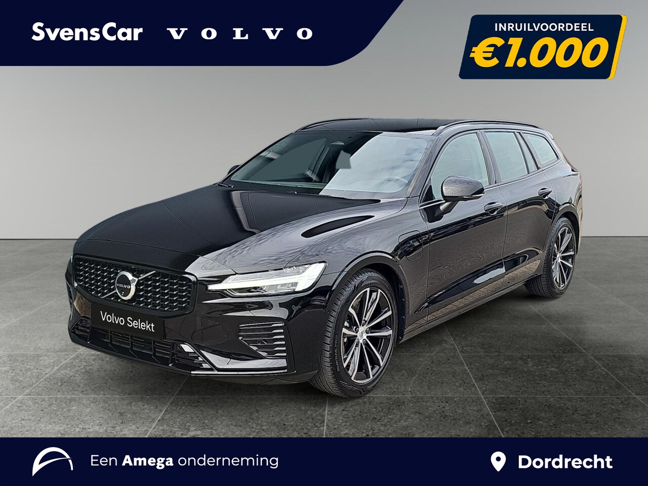 Volvo V60 - 2.0 T6 Plug-in hybrid AWD Plus Dark | Trekhaak | Verwarmde voorruit | Sportstoelen | 360 g - AutoWereld.nl