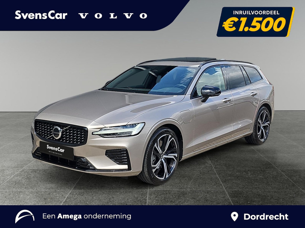 Volvo V60 - 2.0 T6 Plug-in hybrid AWD Plus Dark | Panoramadak | Sportstoelen | Pilot Assist | Stoelver - AutoWereld.nl