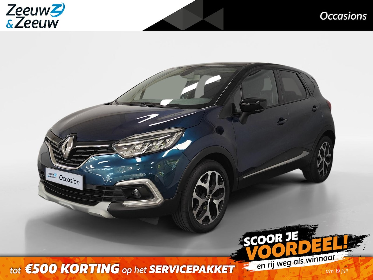 Renault Captur - 0.9 TCe Intens NAVI AIRCO PARKEERSENSOREN ANDROID AUTO LM VELGEN HOGE INSTAP CRUISE CONTRO - AutoWereld.nl