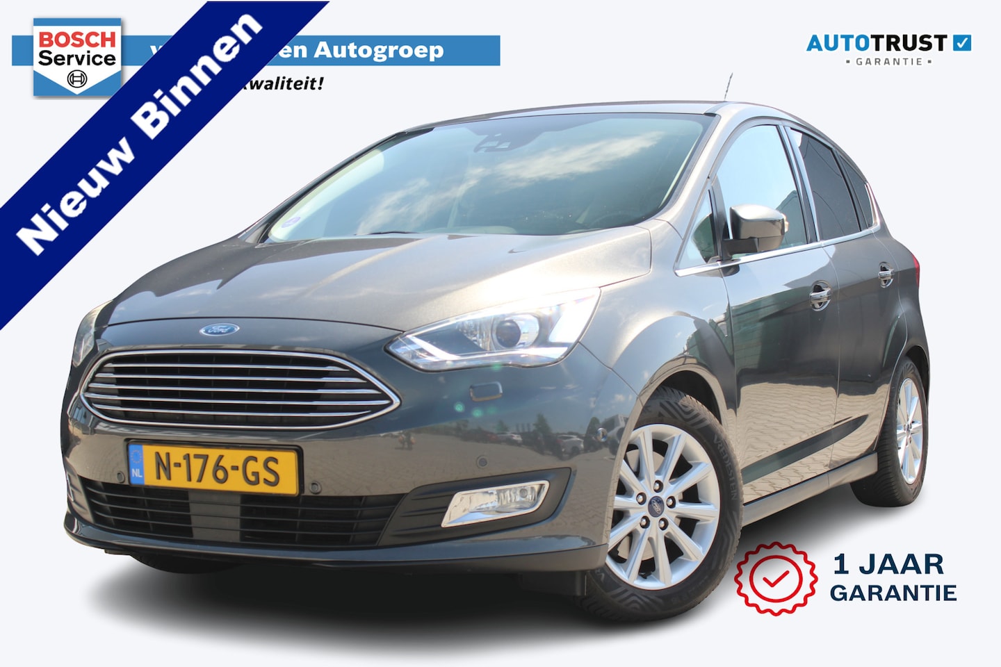 Ford C-Max - 1.5 Titanium | Incl. 12 maanden garantie | Trekhaak | Achteruitrijcamera | Parkeersensoren - AutoWereld.nl