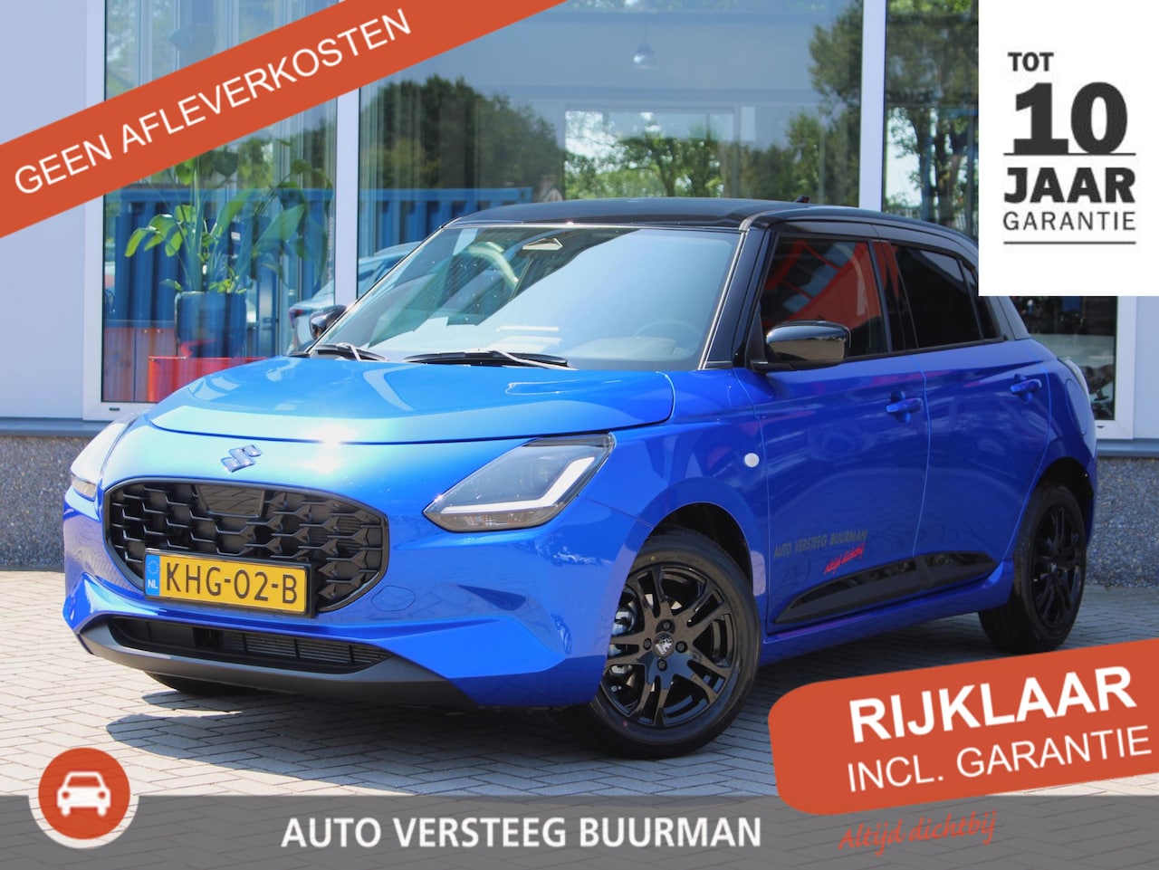 Suzuki Swift - 1.2 Black Rhino Edition Smart Hybrid Adaptieve Cruise Control, Carplay/Android Auto, Achte - AutoWereld.nl