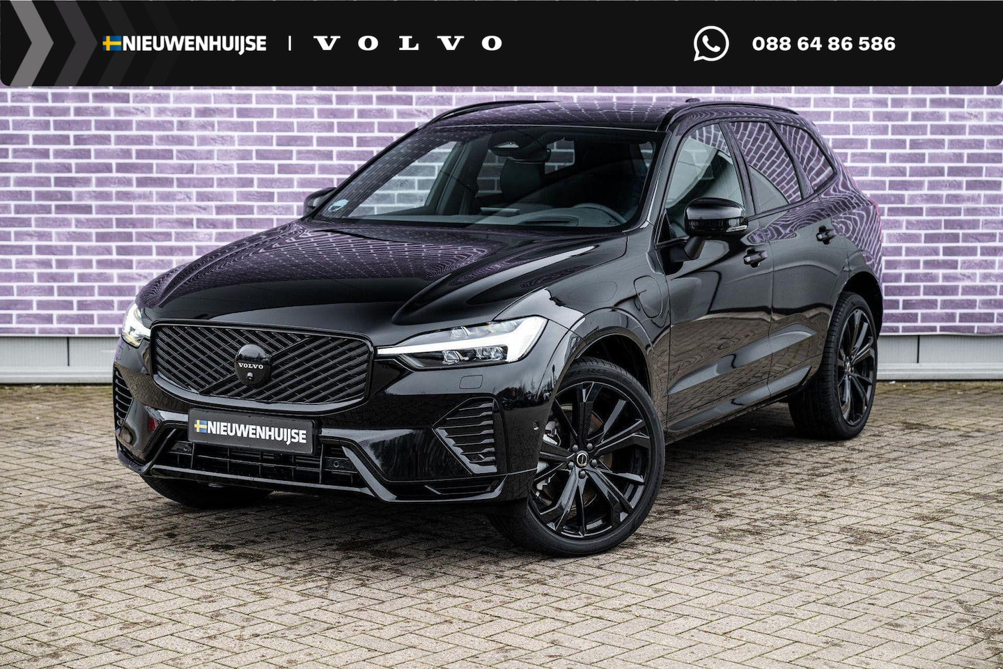 Volvo XC60 - 2.0 T6 Plug-in hybrid AWD Plus Black Edition | Gratis Trekhaak | 360 camera | Schuif- / Ka - AutoWereld.nl