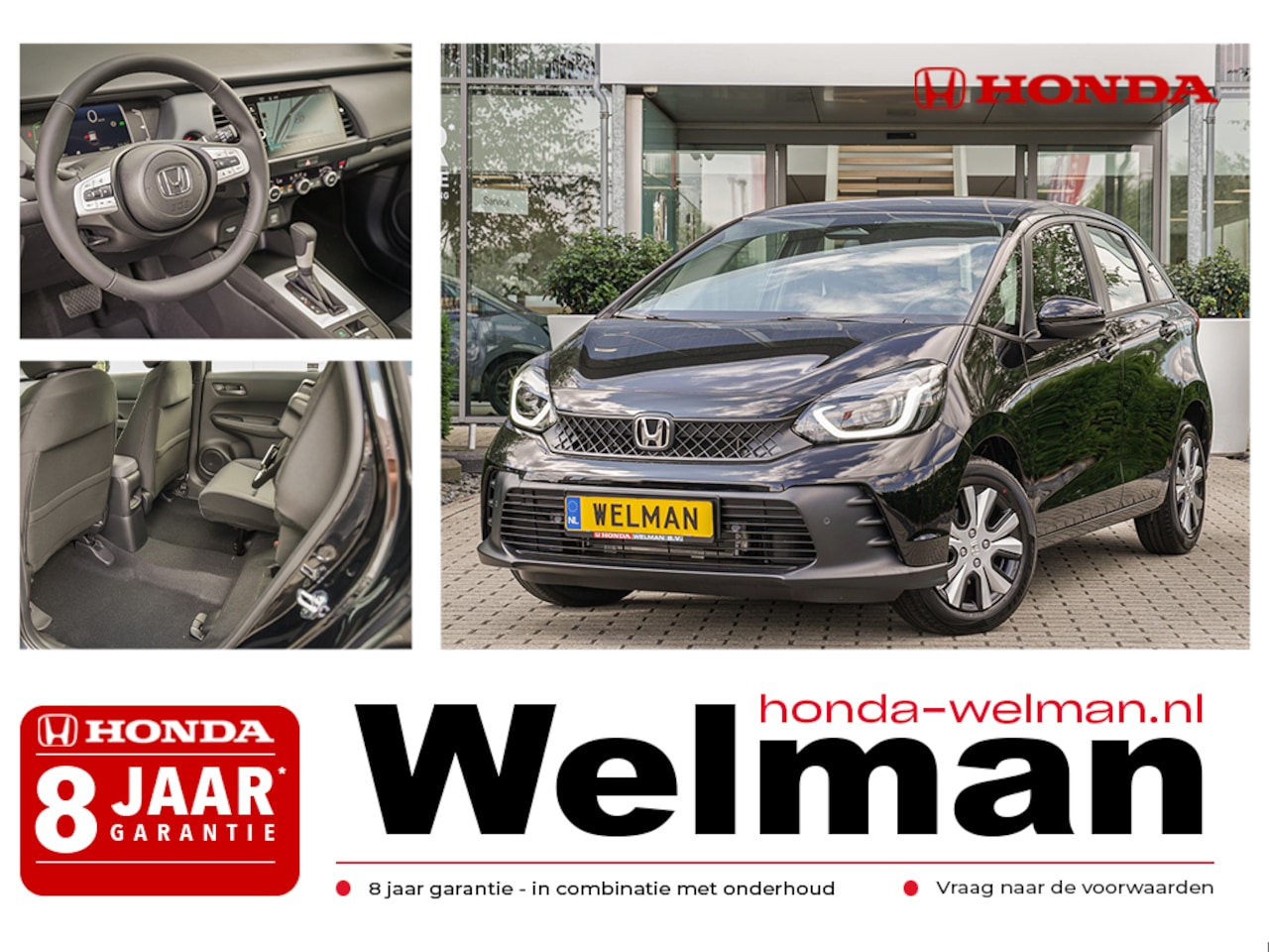 Honda Jazz - 1.5i e:HEV ELEGANCE NIEUW - 122 PK - FULL HYBRID - AUTOMAAT - AutoWereld.nl