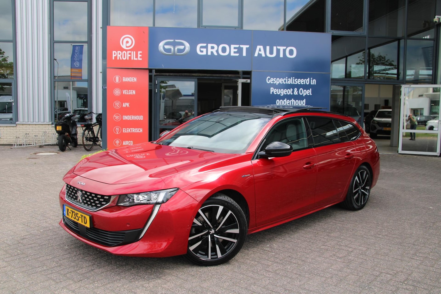 Peugeot 508 SW - 1.6 HYbrid 225 GT Automaat Plug inn Airco Panoramadak Super dikke uitvoering Dealer onderh - AutoWereld.nl