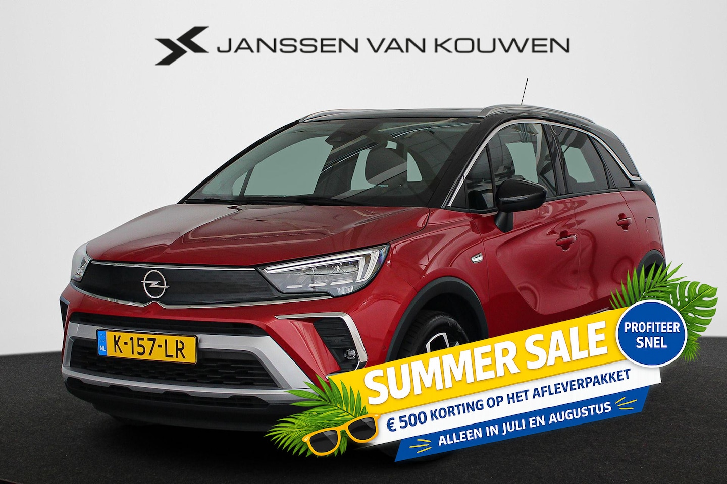 Opel Crossland - 1.2 Turbo Ultimate Automaat Panoramadak Winter en Assistentie Pakket - AutoWereld.nl