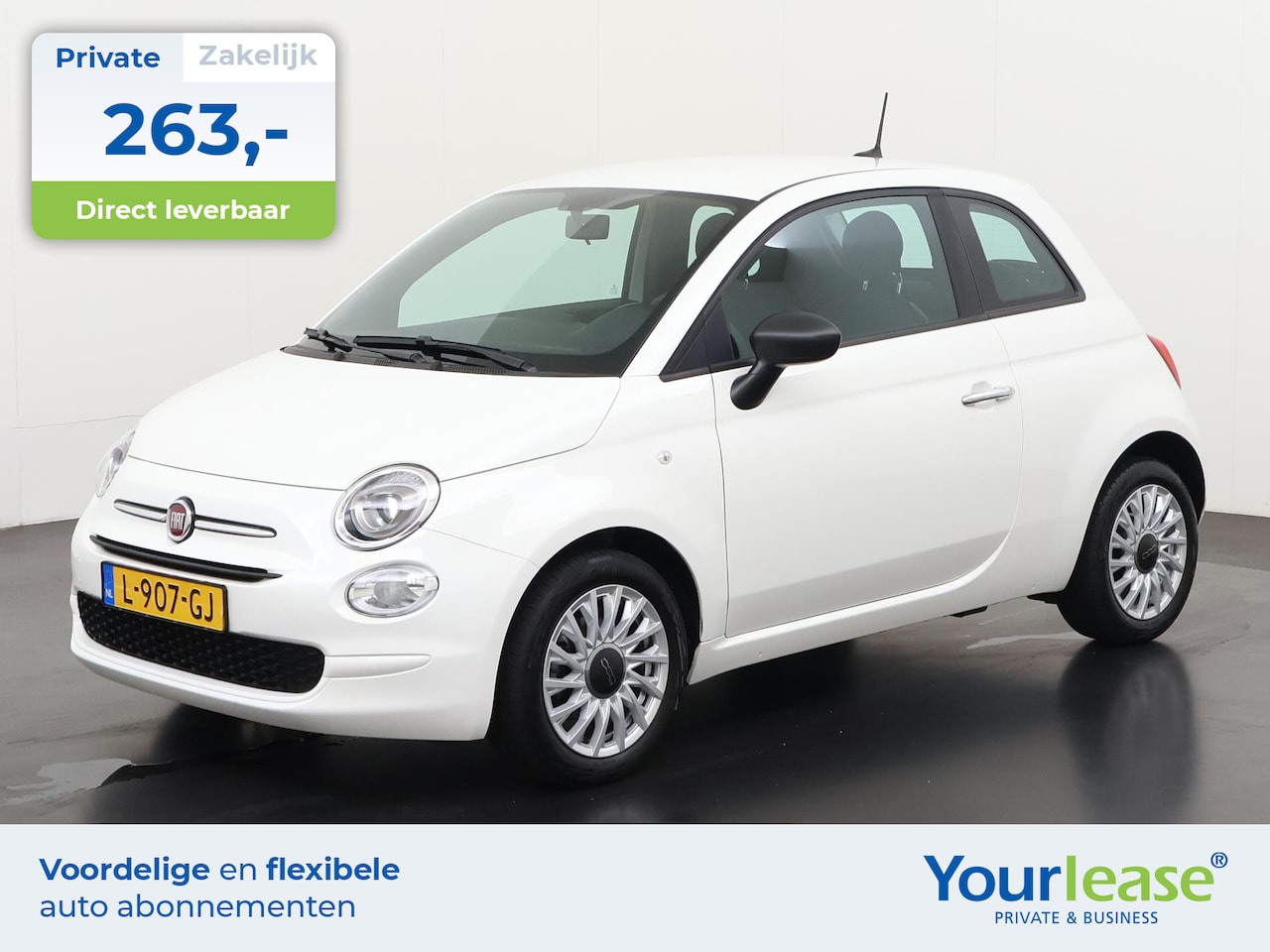 Fiat 500 - 1.0 Hybrid Pop | All-in 263,- Private Lease | Direct uit voorraad - AutoWereld.nl