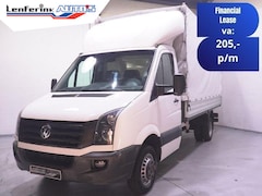 Volkswagen Crafter - 2.0 TDI 163 pk Pick Up met Huif / Open Laadbak Airco, Cruise Control, Dakspoiler, 3-Zits
