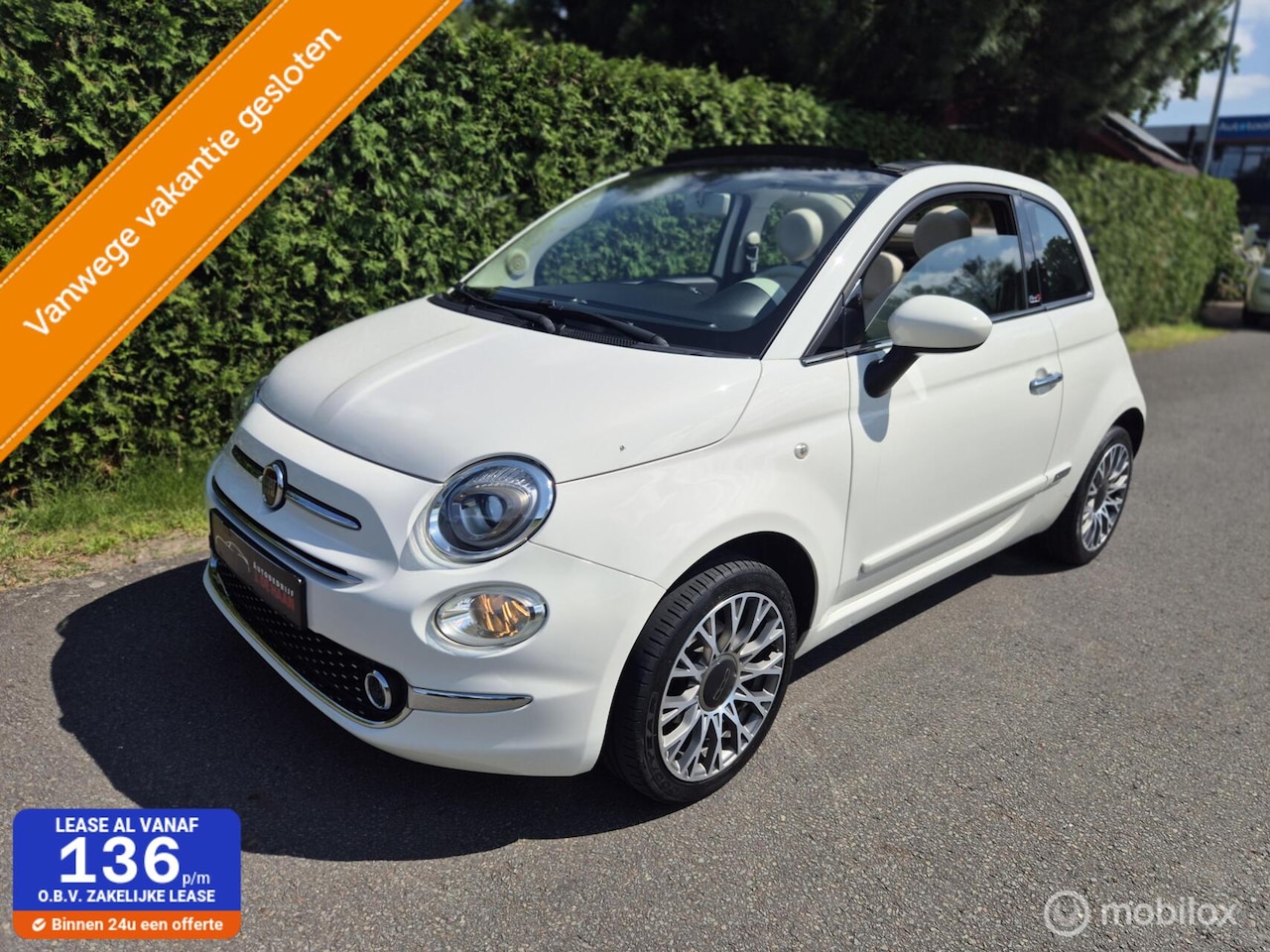 Fiat 500 C - 1.2 Lounge Groot Beeldscherm NaviClimate-Cruise control - AutoWereld.nl