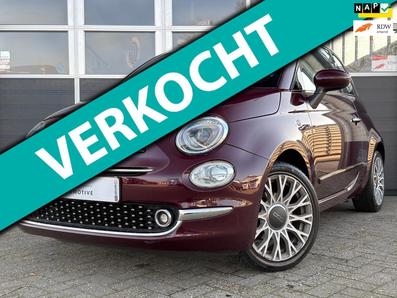 Fiat 500 - 0.9 TwinAir Turbo Lounge / NL-auto / Pano / Clima / Navi - AutoWereld.nl