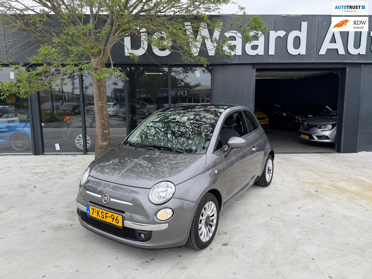 Fiat 500 - 0.9 TwinAir Lounge/ automaat/airco/Panorama/ LM velgen/6 maanden garantie - AutoWereld.nl