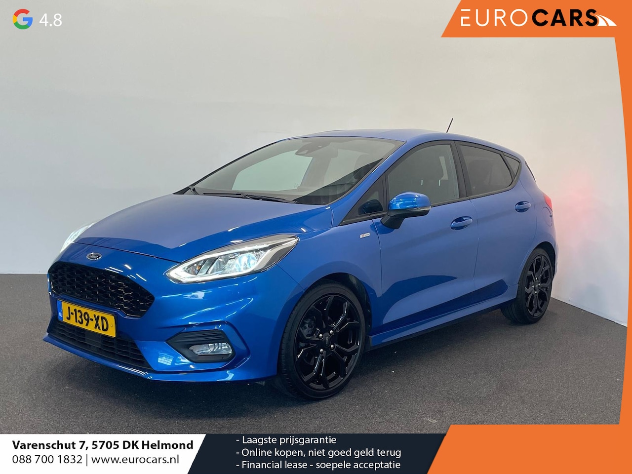 Ford Fiesta - 1.0 EcoBoost ST Line Navigatie Parkeersensoren Bluetooth Cruise Control DAB Climate Contro - AutoWereld.nl