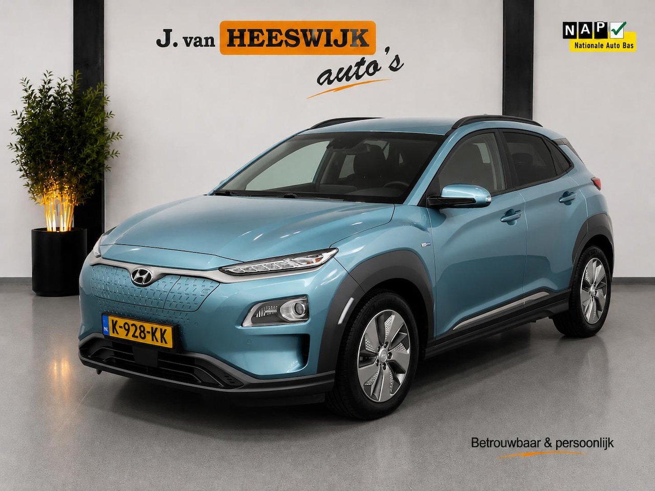 Hyundai Kona Electric - EV Limited 64 kWh Stuur + stoel verwarming en koeling | Elektrische stoelen |Led verlichti - AutoWereld.nl