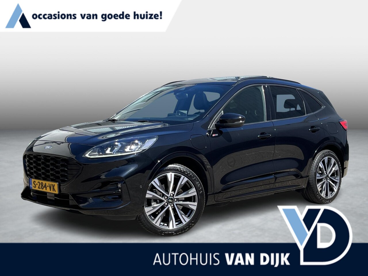 Ford Kuga - 2.5 PHEV ST-Line | Voll.Historie/Navi/Adapt.Cruise/Pano.Dak/Elektr.Trekhaak/20"/Apple Carp - AutoWereld.nl