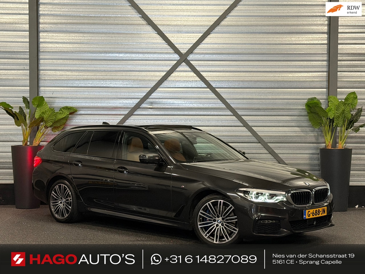 BMW 5-serie Touring - 540i xDrive High Executive M-Pakket LED/PANO/NAVI/ACC/LEDER/ADAPTIVE/TREKHAAK/STOELVERW+KO - AutoWereld.nl