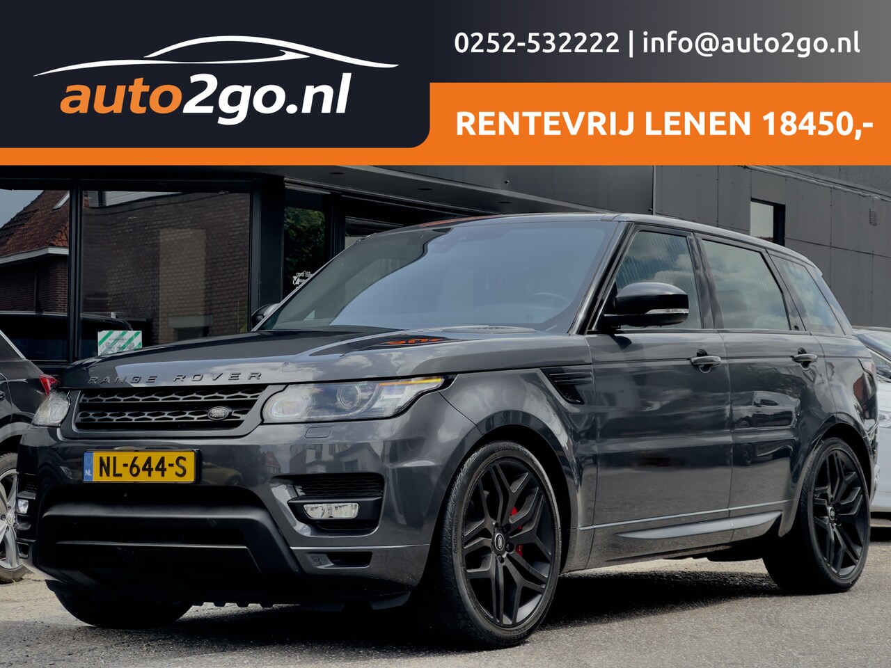 Land Rover Range Rover Sport - 3.0 TDV6 AUT8 BLACK-EDITION PANODAK VOL-LEDER 22 INCH-LMV NAVI CAMERA LED PDC - AutoWereld.nl