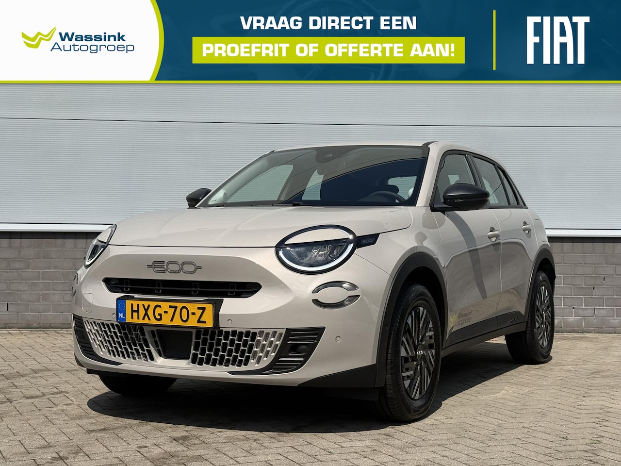 Fiat 600 - Hybrid Turbo Charged 110pk Automaat Urban | Cruise Control | Carplay | Parkeersensoren | C - AutoWereld.nl