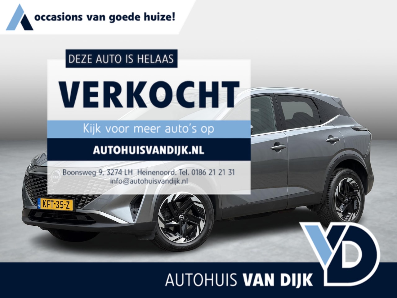 Nissan Qashqai - 1.3 MHEV Xtronic N-Connecta | Pano-Dak/Cold Pack/Head-Up/360° camera/Adapt.Cruise - AutoWereld.nl