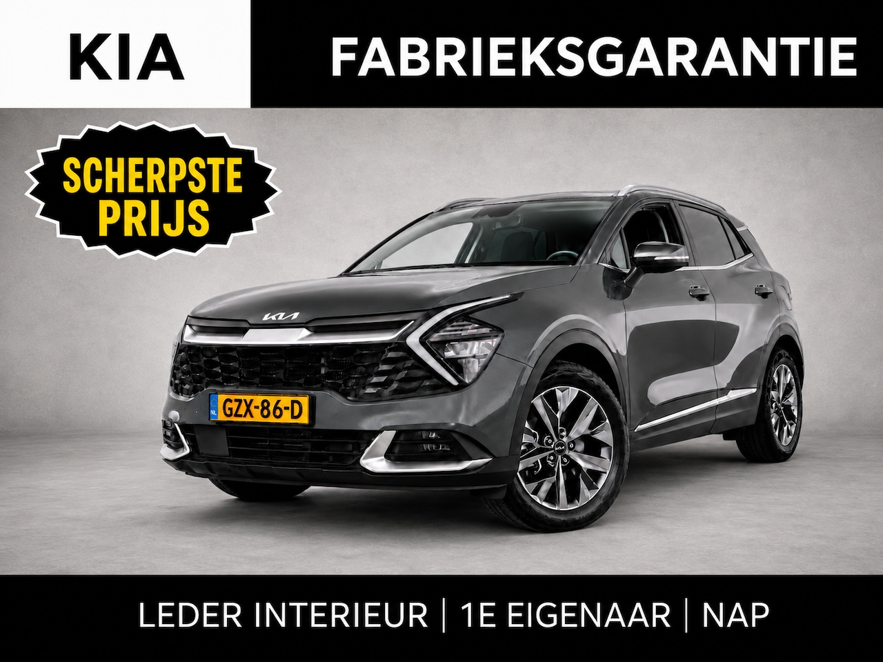 Kia Sportage - 1.6 T-GDi Hybrid DynamicLine Leder interieur / 1e eigenaar/ Nap - AutoWereld.nl