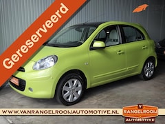 Nissan Micra - 1.2 Tekna, pano, keyless, stoelverw., clima, cruise, 15" lmv