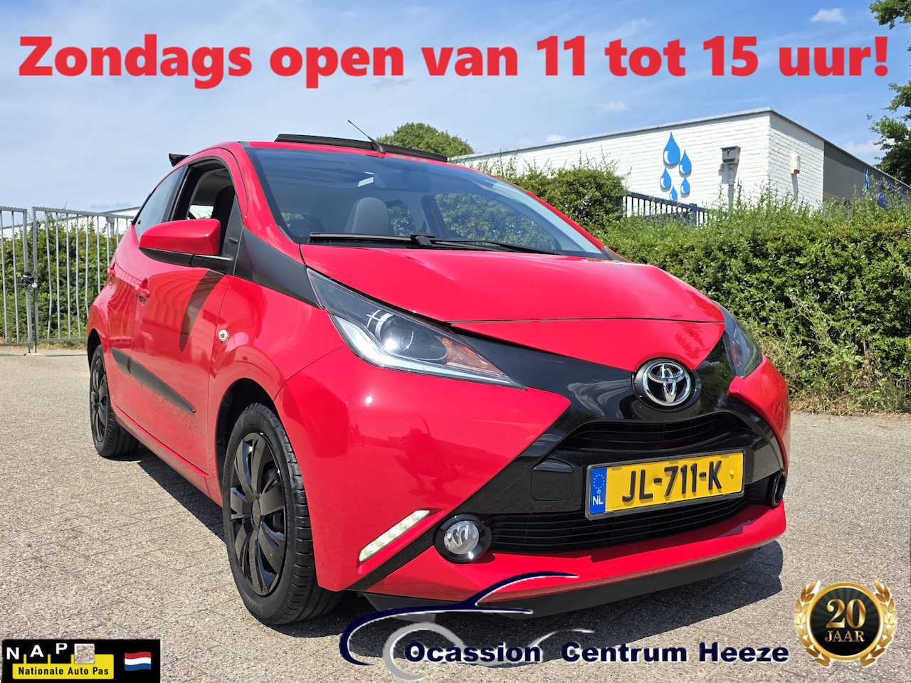 Toyota Aygo - 1.0 VVT-i x-Wave CabrioTOP! Airco! Apk 4-2027! Juli maand? AKTIE maand! - AutoWereld.nl