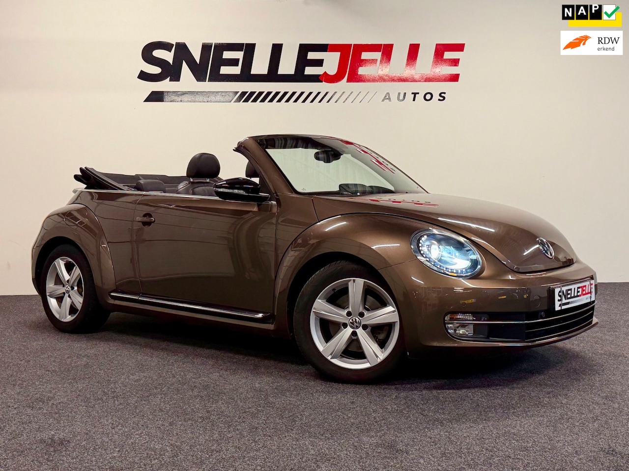 Volkswagen Beetle Cabriolet - 1.4 TSI Sport|ZEER NETJES|FENDER AUDIO|LEDER|PDC|STOEL VERWARMING|KEYLESS| - AutoWereld.nl