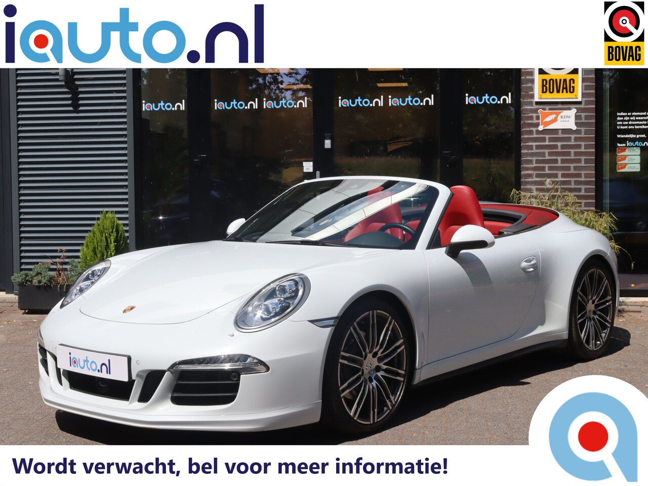 Porsche 911 Cabrio - 3.8 430PK Powerkit Carrera 4S LED+/Burmester/Sport Chrono+/Sportuitlaat/18-voudig sportsto - AutoWereld.nl