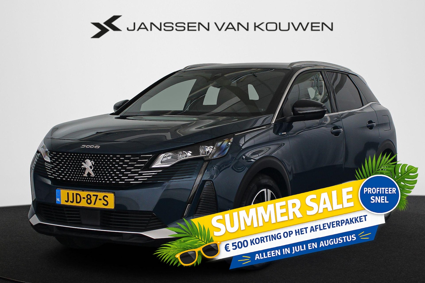 Peugeot 3008 - 1.6 HYbrid 225 GT SOH 92% Navigatie Full-LED Koplampen Achteruitrijcamera - AutoWereld.nl