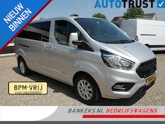 Ford Transit Custom - 2.0 TDCI 170PK L2 Limited Dubbel cabine Automaat Airco 2 x Schuifdeur